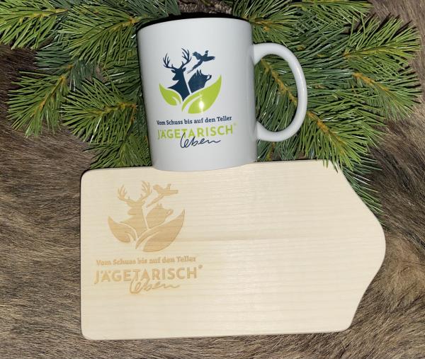 !!! SET-ANGEBOT Vesperbrettchen + Tasse (JL+w)