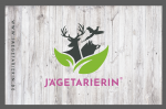 Jägetarierin® Frühstücksbrettchen Holzoptik